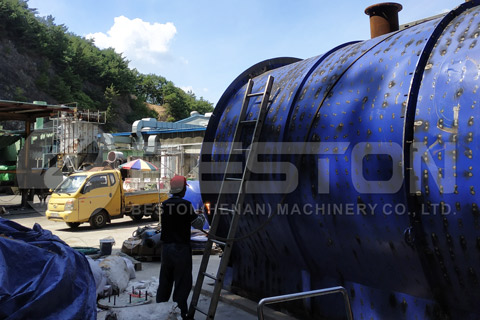 Installation of Waste Rubber Pyrolysis Plant