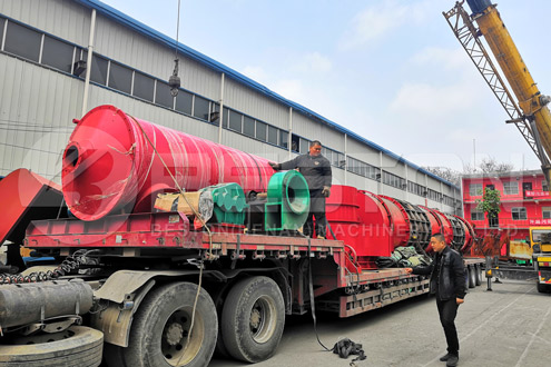 Shipment of Sawdust to Charcoal Machine