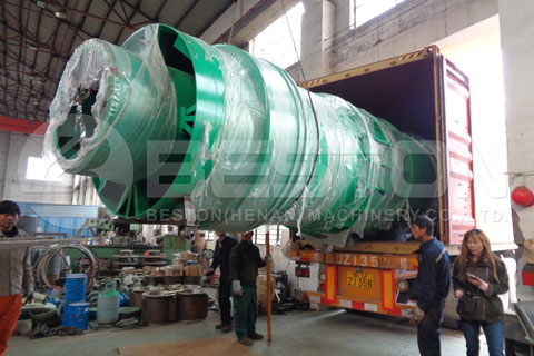 Charcoal Making Machine Shipped to Spain